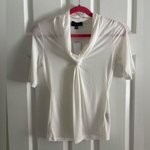 🩵 Premise “Cut and Sew Knits” cream blouse – size Medium – NWT Bundle 3 for $20